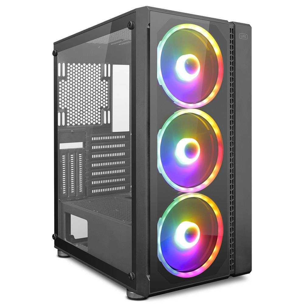 [ORIGINAL] Caixa Extended-ATX 1Life c:lumy ARGB Vidro Temperado Preta