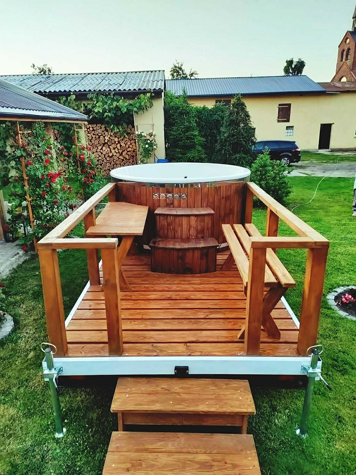 Mobilne SPA balia ogrodowa / sauna