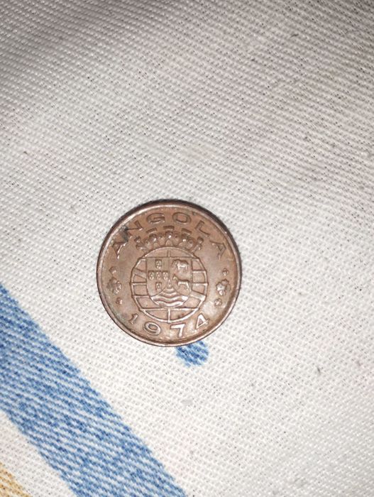 Moeda 1 escudo Angolano 1974
