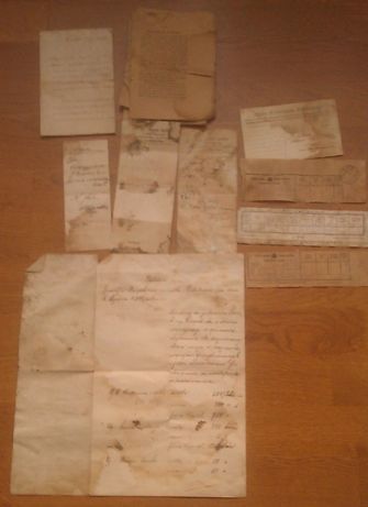 Разные старинные бумаги 1907-1913г