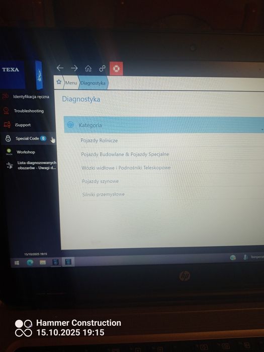 Komputer diagnostyczny Texa maszyn rolniczych