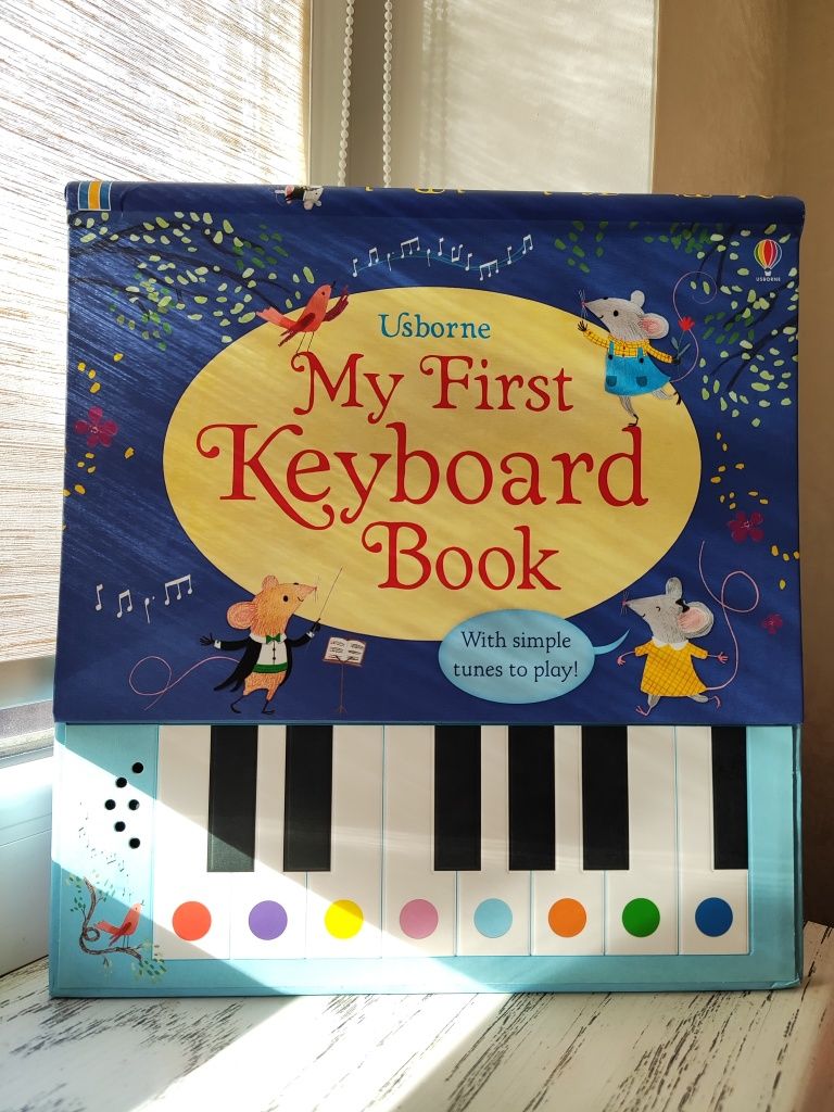 Книга Usborne "My First Keyboard Book" музична, music, піаніно