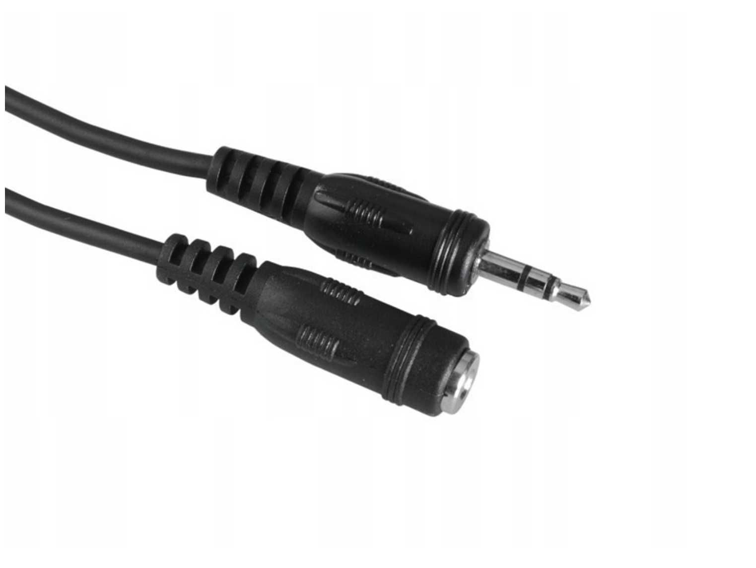 Kabel przedłużacz - mini jack (3,5mm) 5M koszowy - Hama
