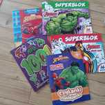 Czytanki kolorowanki naklejaniu Spiderman Avengers super bohaterowie