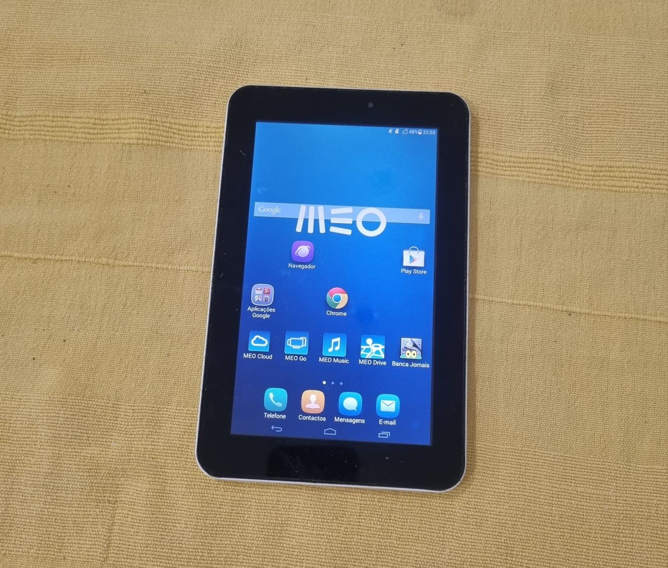Tablet Meo da para cartão de Telefone usada