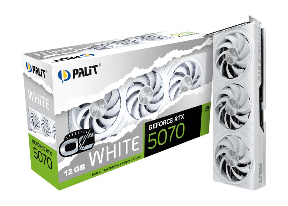 Гарантія! Біла Palit RTX 5070 12G OC 3X Fan відеокарта | Trade In
