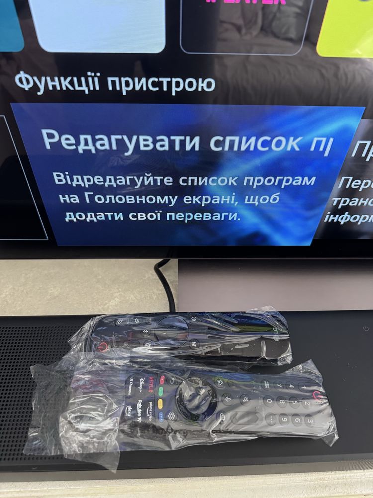 Телевізов LG 55 2024 4k Oled55 C4 + LG Сауднбар DS77TY
