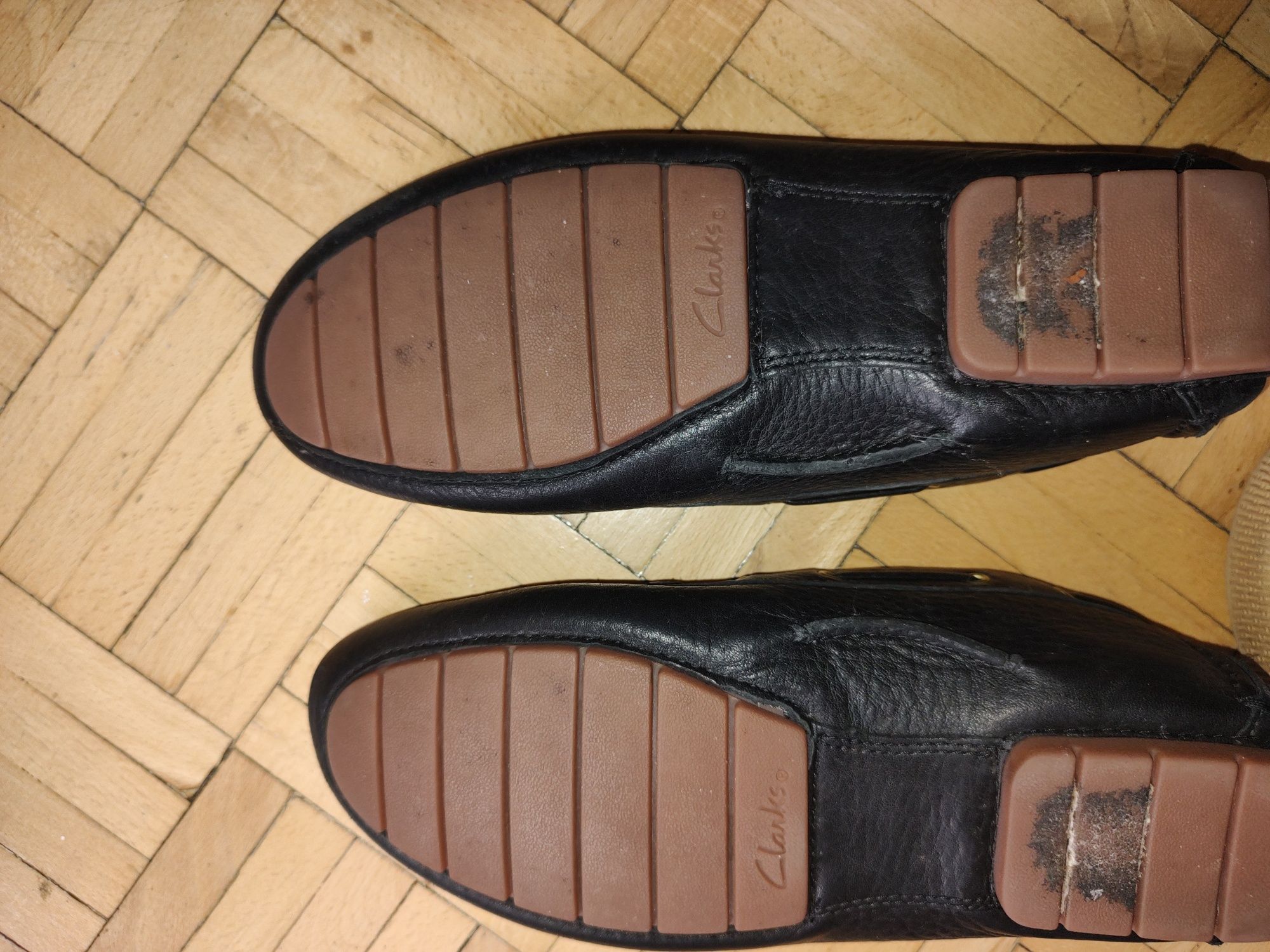 Clarks Skórzane mokasyny damskie