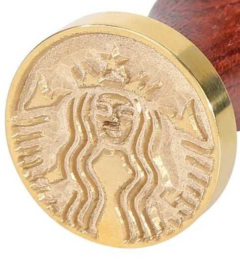 Pieczęć STARBUCKS Logo do wosku laku Stempel Referentka Lakowa 2,5cm