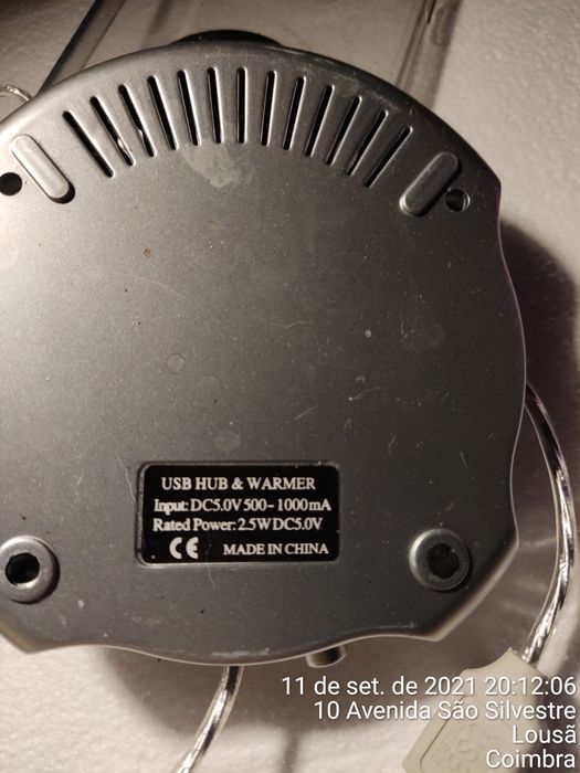 Base de aquecimento para secretária