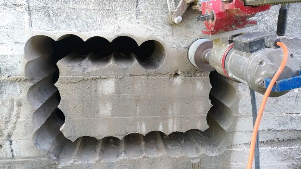 Алмазное сверление бурение отверстий в бетоне и других поверхностях