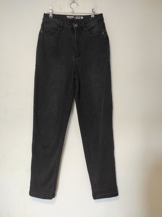 Jeansy Mom Fit czarne