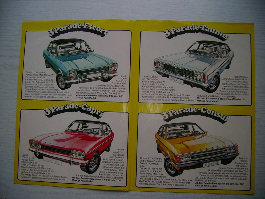 Broszura -folder Ford 05/73