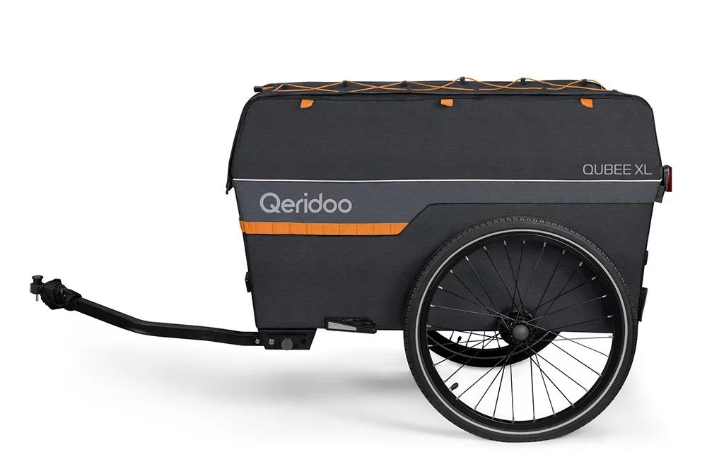 Qeridoo Qubee XL Grey wózek transportowy przyczepka rowerowa