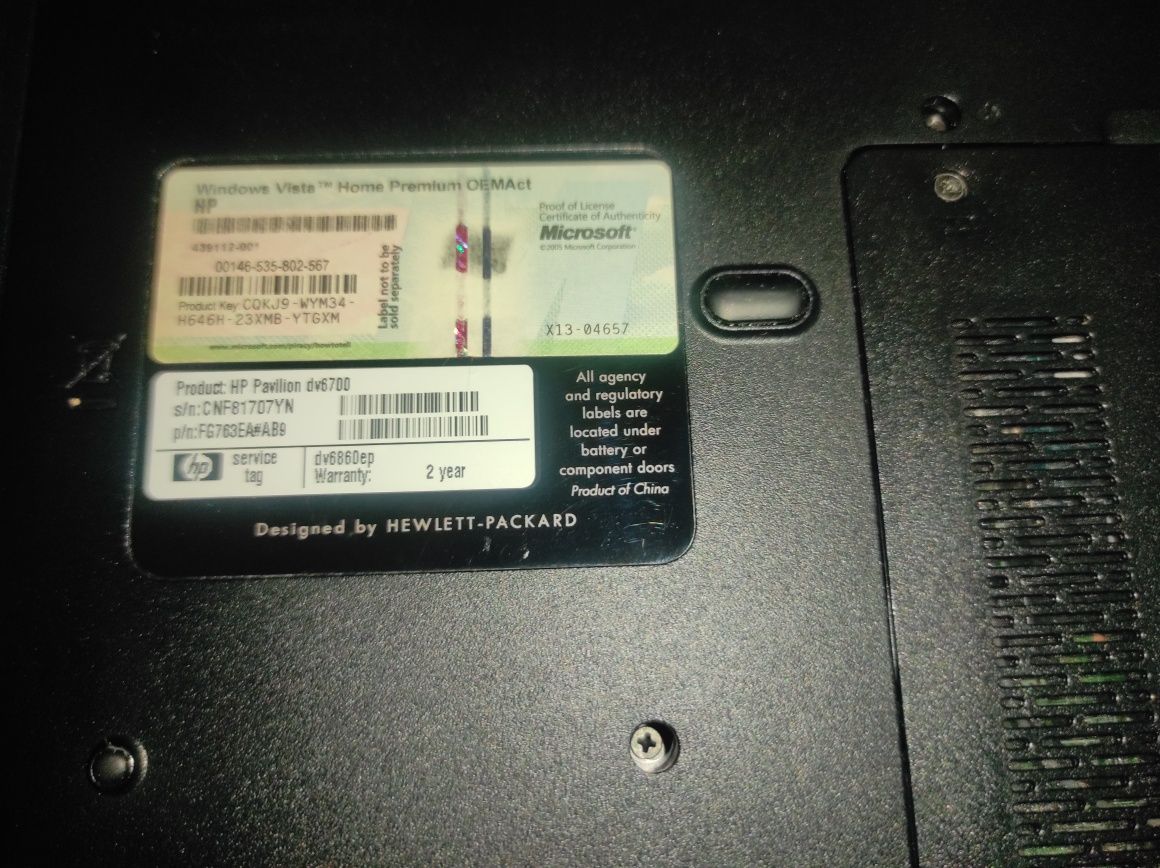 HP Pavilion dv 6700