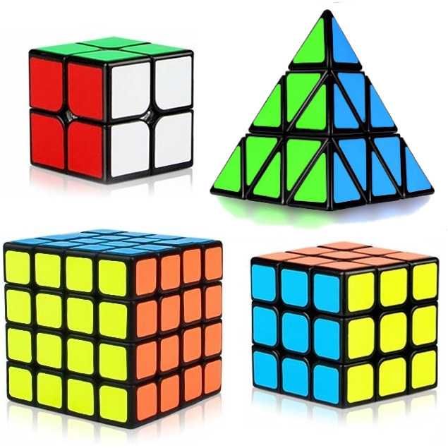 Kostka 2x2 3x3 4x4 PYRAMINX PIRAMIDA + podstawka RUBIKA кубик Рубика