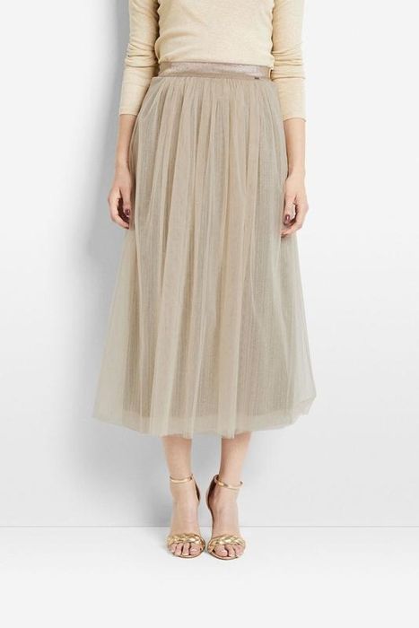 Cinque легка золота міді спідниця M з фатином тюль
