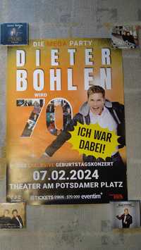 Dieter Bohlen plakat z koncertu na 70 urodziny oryginał