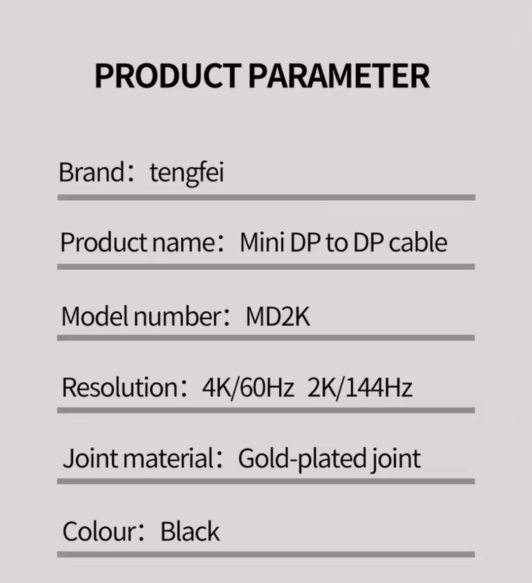 Kabel Display Port-Mini Display Port 3M 1.2