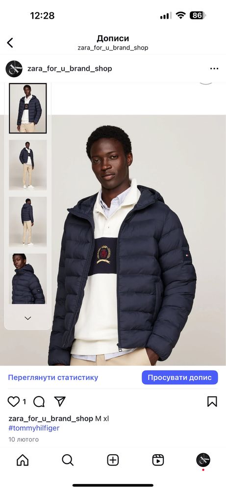 Куртка мікропуховик calvin klein tommy s m l xl xxl