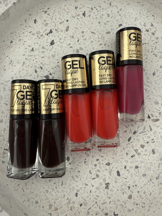 Eveline Gel Laque zestaw lakierów do paznokci NOWE