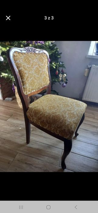 Stół +6krzeseł ludwik