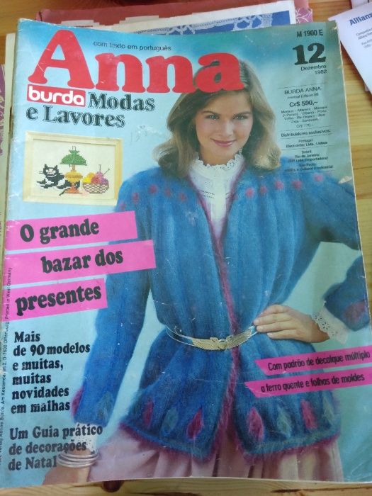 Revistas 1000 Mailles, Anna, Diversas de crochê - Moda, Roupa, Tricô