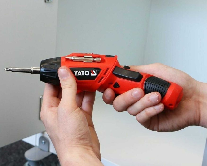 ERGONOMICZNA Wkretarka Yato 3,6V 3Nm Antypoślizgowa Rączka NOWA 2w1