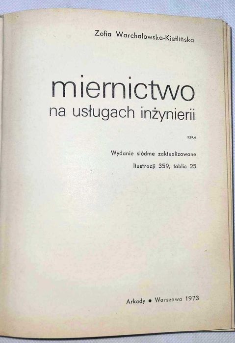 Miernictwo na usługach inżynierii - Zofia Warchałowska-Kietlińska