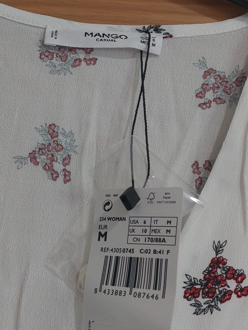 Blusa Estampada Flores Mango, TM