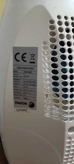 Desumidificador Fagor DH-20D 20L/Dia