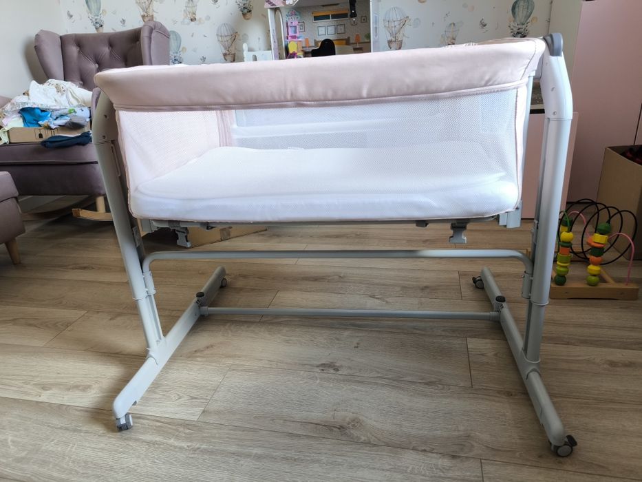 Chicco next2me magic evo pink łóżeczko dostawne, dostawka