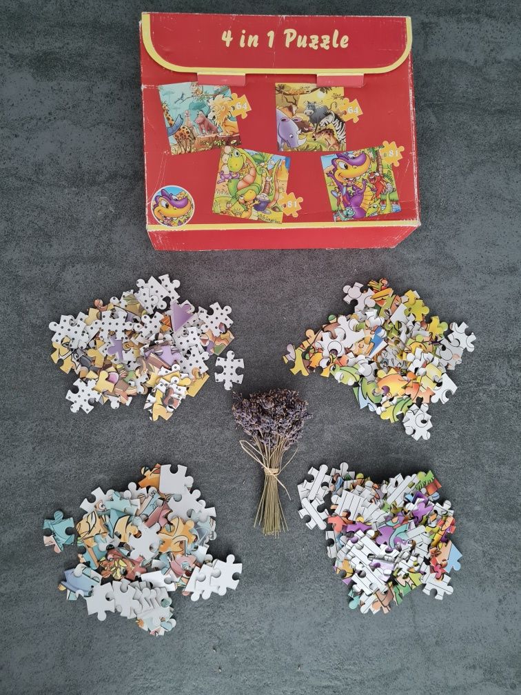 4w1 Puzzle 2x64, 2x81 Zwierzęta