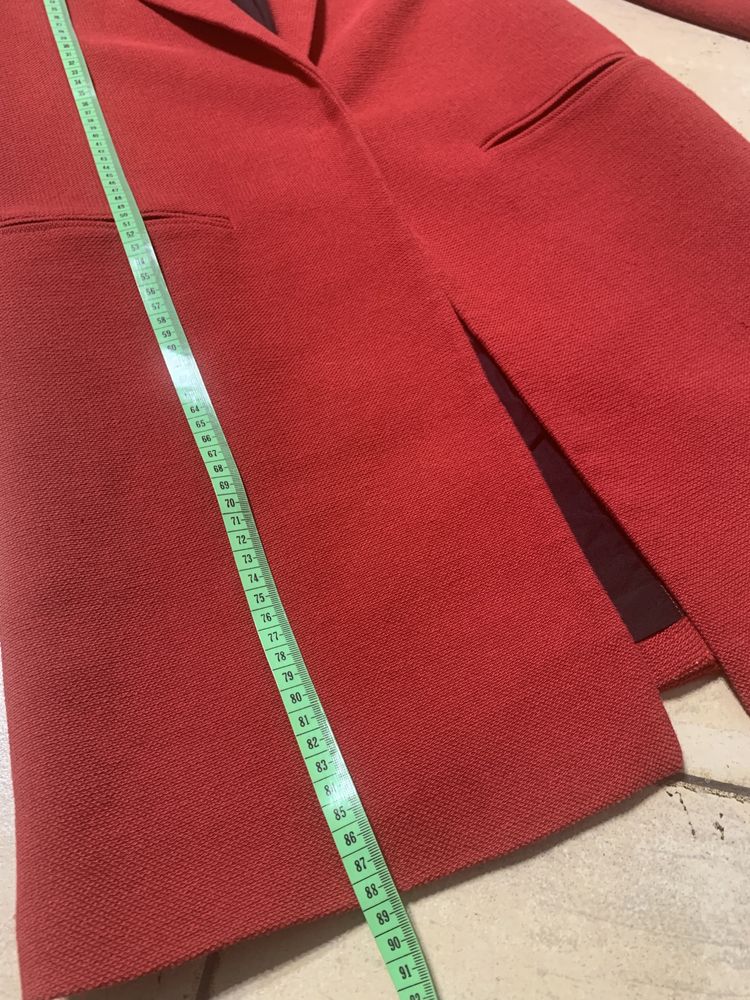 Czerwony płaszcz z dodatkiem bawełny Pimkie