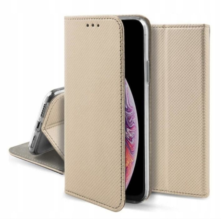 Pokrowiec Etui Portfel Książka Lg K22 złoty