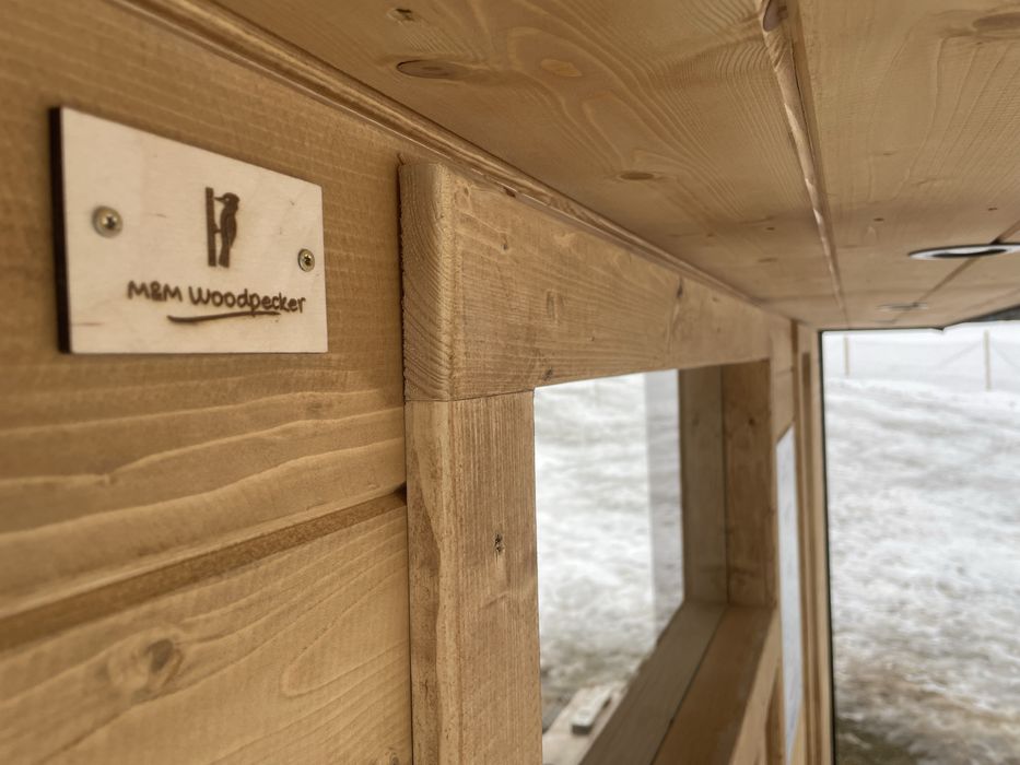 Kiosk, budka sprzedażowa, kasa, domek narzedziowy nowoczesna stodoła