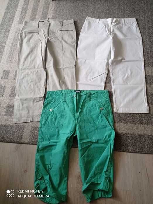 Spodenki spodnie 4 szt. rybaczki cargo zestaw komplet 40-42