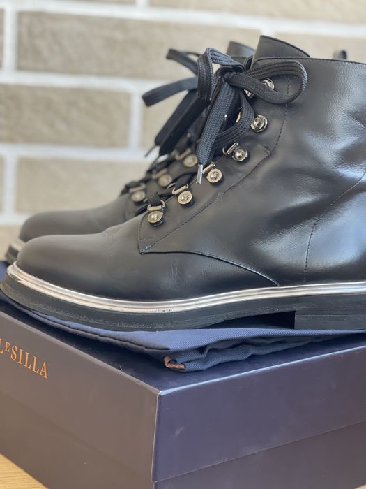 Зимние ботинки сапоги на меху le silla 37,5-38 оригинал Италия