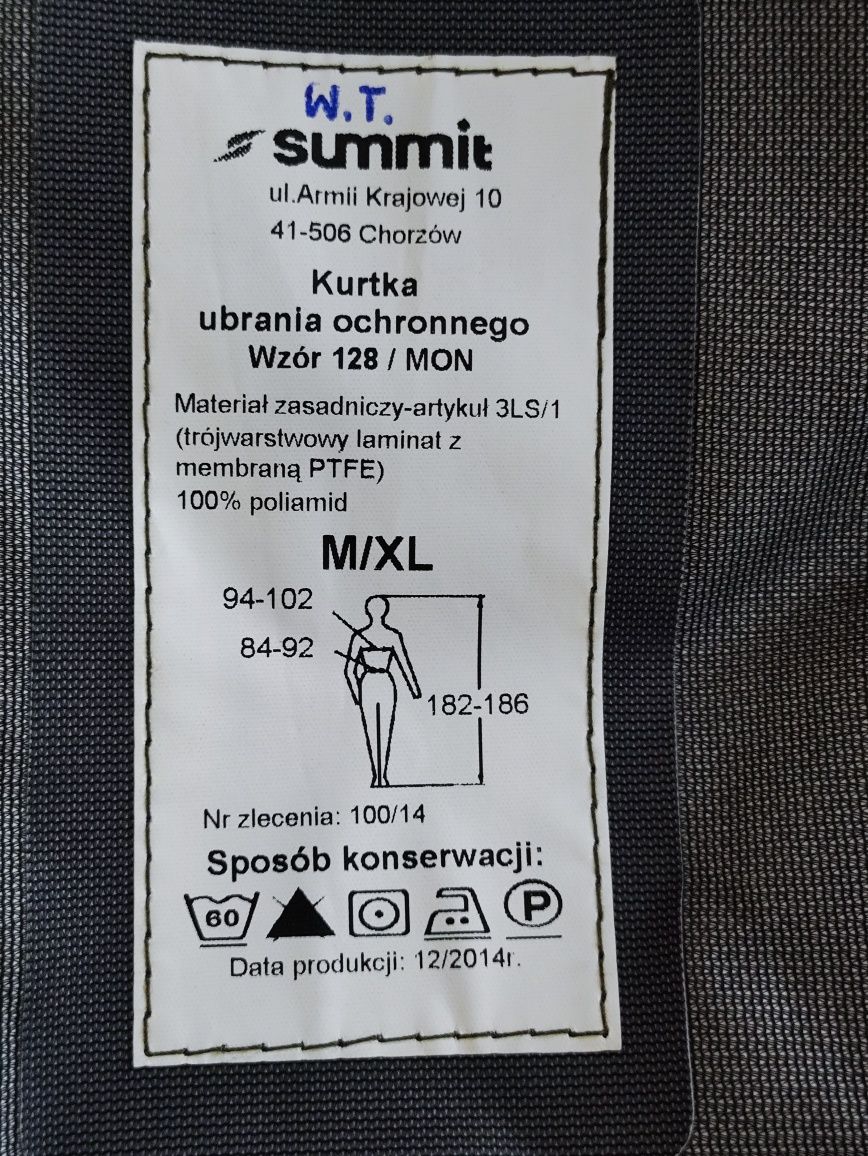 Zestaw Gore-Tex wojskowy wz.128 rozmiar M/XL