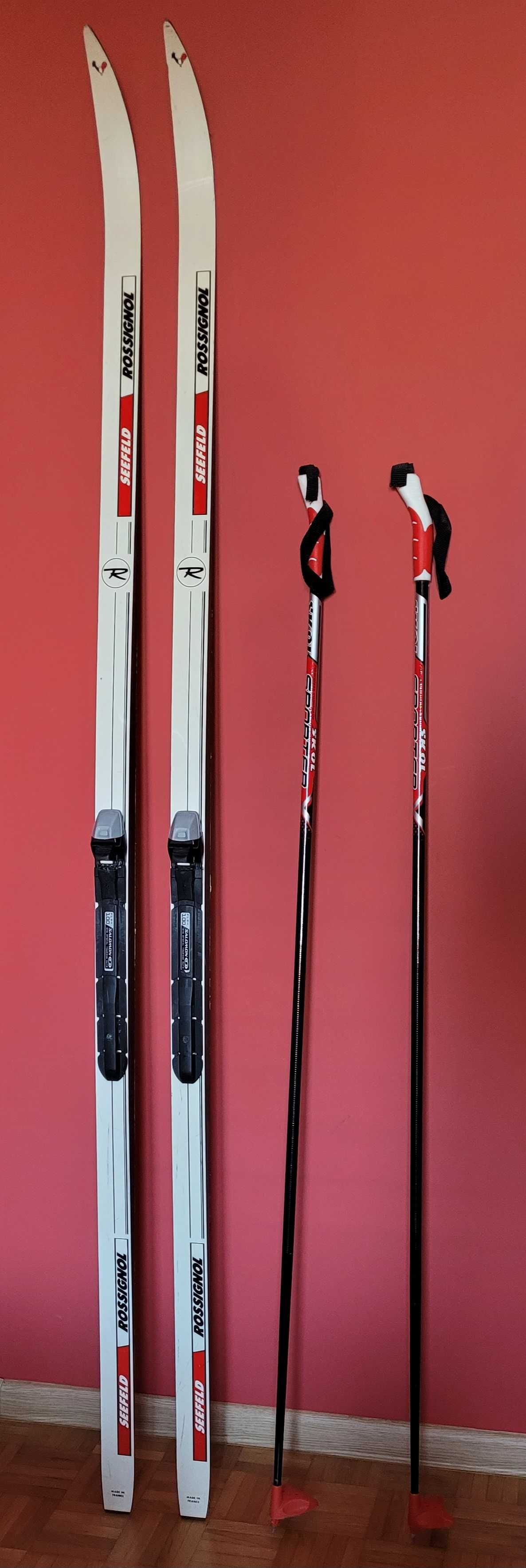 Narty biegowe Rossignol + kijki