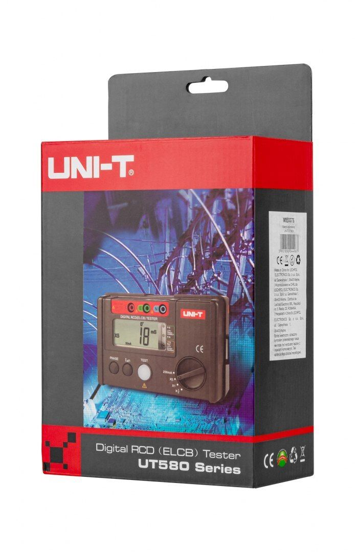 cyfrowy tester wyłączników rcd uni-t ut582+