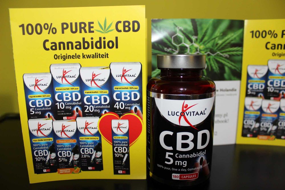 Olej konopny CBD w kapsułkach Lucovitaal 5mg 180 Caps