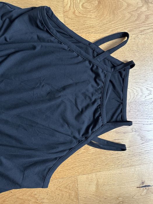 Koszulka na ramiączkach top czarna XL nowa shein asymetryczna
