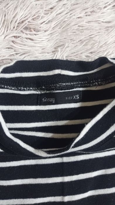 Bluzka z długim rękawem XS Sinsay w paski