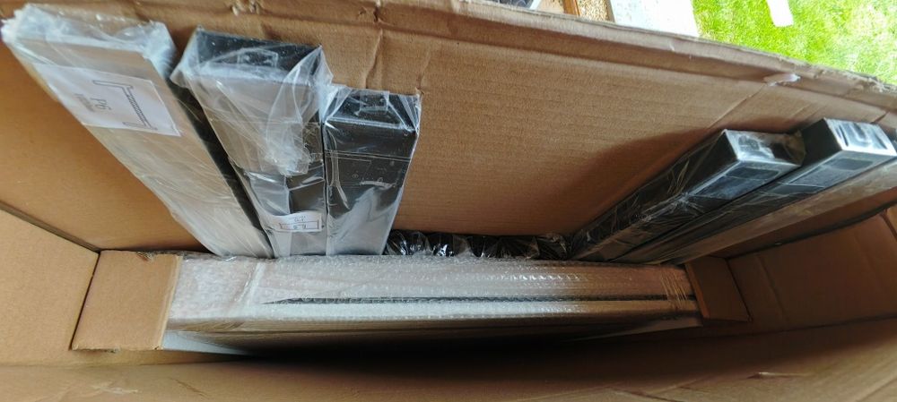 NOWE -70% czarne drzwi wewnętrzne 76x201,5cm z szkłem i aluminium