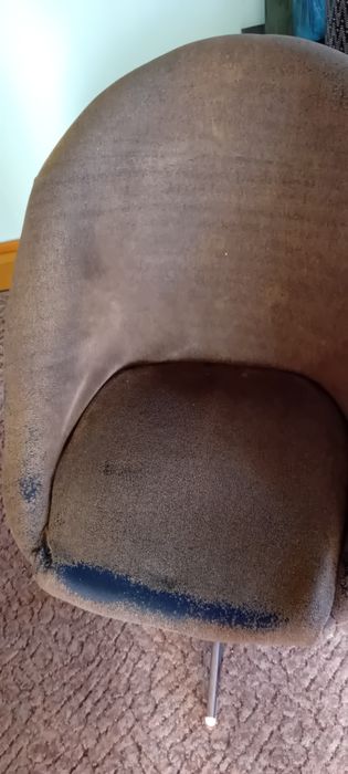 Fotel obrotowy muszelka PRL