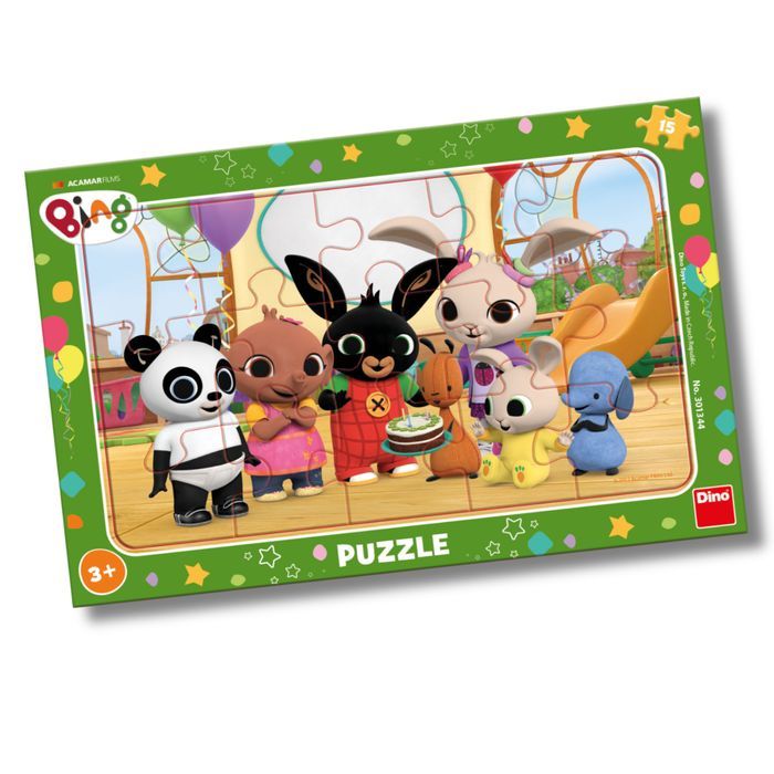 Puzzle ramkowe 15 elementów BING dla dzieci 3+ idealny prezent