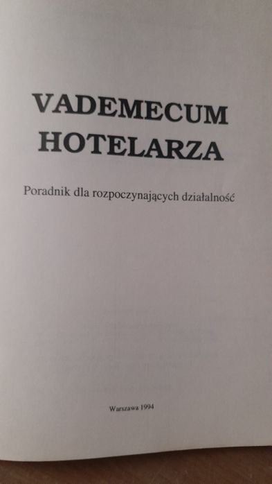 Vademecum hotelarza poradnik dla rozpoczynających działalność