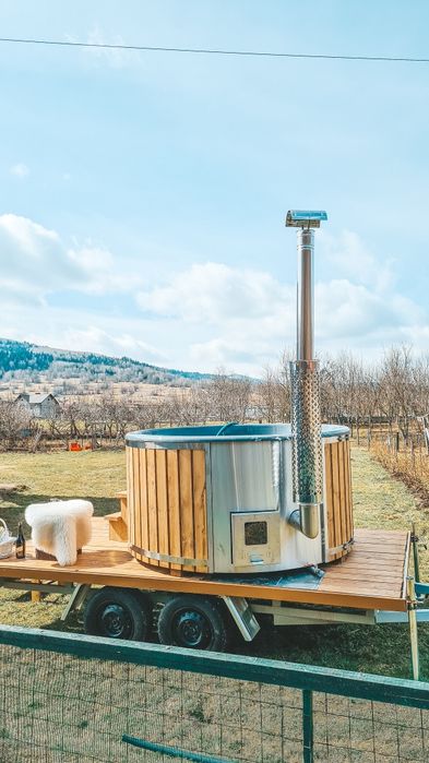 Mobilne Spa Beskidy  Wynajem mobilna balia mobilne jacuzzi ruska ban