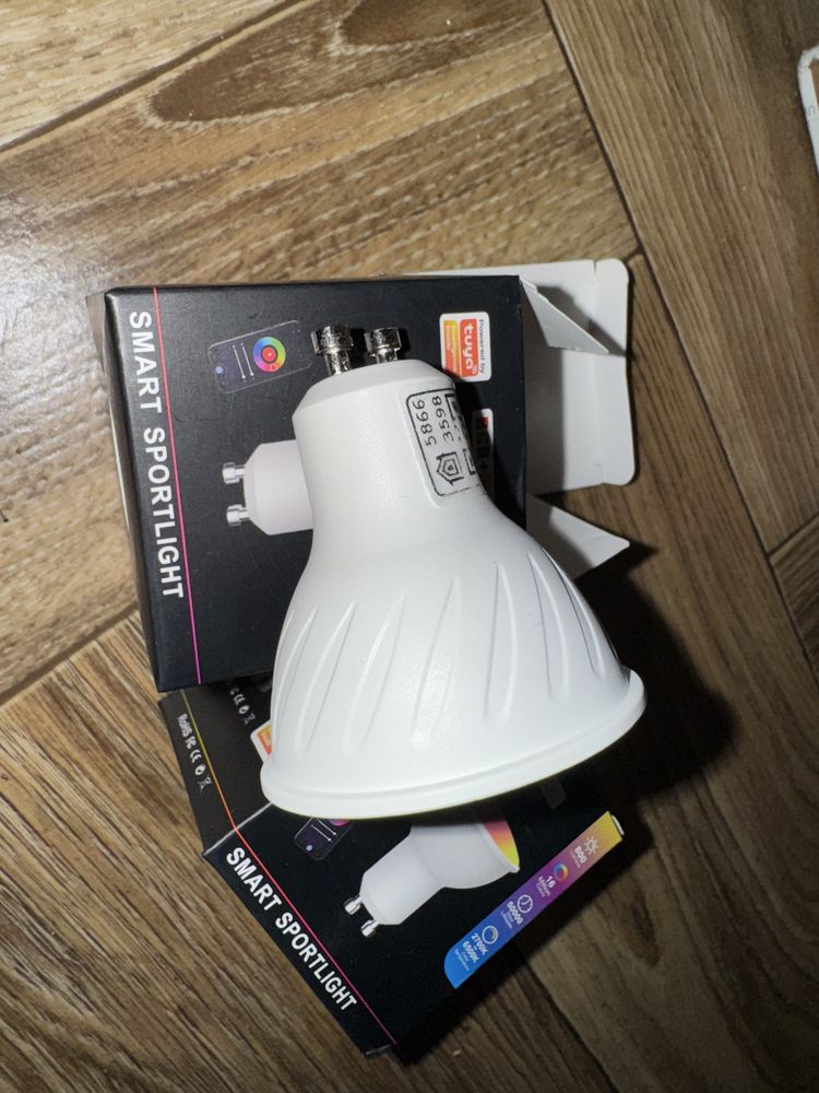 2 Żarówki Halogenowe LED GU10 RGB CCT + Biały WiFi TUYA SMART 5W